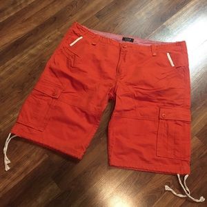 MENS SSLR Orange Cargo Shorts
